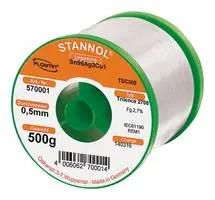 SOLDER WIRE, 96.5/3/0.5 SN/AG/CU, 500G TRILENCE 2708 0.5MM REM1