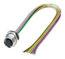 SENSOR CORD, 12P, M12 RCPT-FREEEND, 0.5M 1430446