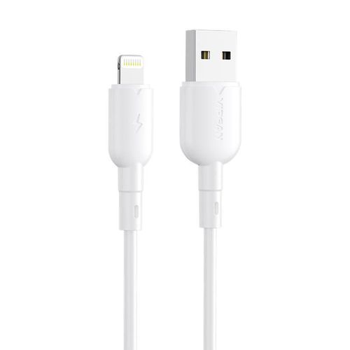 USB to Lightning cable VFAN Colorful X11, 3A, 1m (white), Vipfan X11LT-white