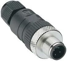 FIELD ATTACHABLE CONNECTOR, M12, 4POS RSC 4/7