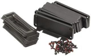 END PANEL W/FLANGE, ALUMINIUM, BLACK Q14P1CXXHG24E