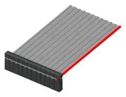 CABLE ASSY, 21POS, IDC RCPT-RCPT, 127MM IDSS-21-D-05.00-T