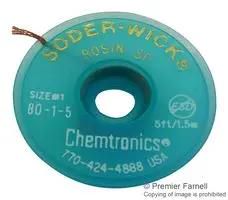 DESOLDERING BRAID, 7.5MM X 0.8M, COPPER 50-1-25