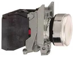 ILLUM INDUSTRIAL PB SW, 6A/120V, WHITE XB4BW31B5