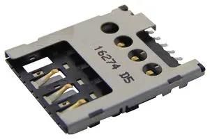 CONNECTOR, MICRO SIM, 6POS 78646-3001