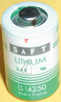 Литиевая батарея 1/2AA LS14250 3.6V 1200mAh Saft LS14250