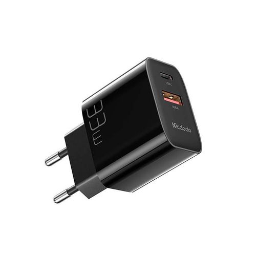 Wall charger Mcdodo CH-0922 USB + USB-C, 33W + USB-C cable (black), Mcdodo CH-0922