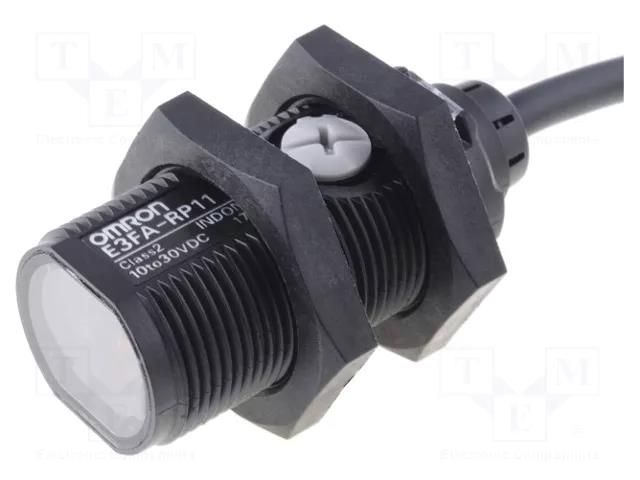 Sensor: photoelectric; straight; Range: 0.5m; NPN; Usup: 10÷30VDC OMRON E3FA-RN12-2M