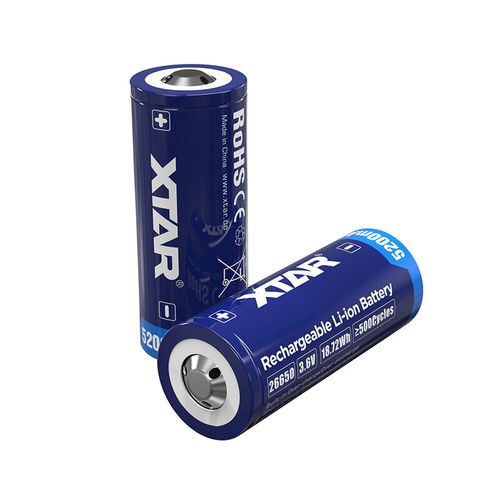 Аккумулятор 26650 5200 мАч 3,6 В XTAR protected PCM 26650/5200/PCB 6952918341604