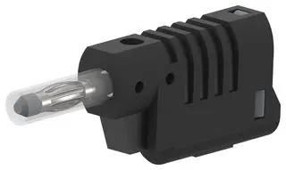 BANANA PLUG, 4MM, 36A, SCREW, BLK 76-1648