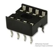 DIP SOCKET, 8POS, 2ROW, 2.54MM, TH 4808-3004-CP