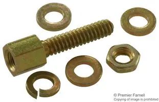 D SUB JACK SCREW, FEMALE, #4-40, 12.7MM D20418-50
