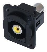 RCA KEYSTONE COUPLER, RECEPTACLE, BLK KRCAYWBKDPM