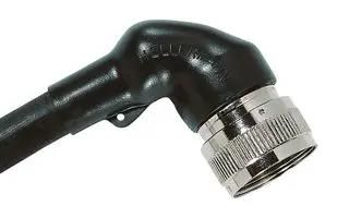 HEAT-SHRINK BOOT, RIGHT ANGLE, 36MM, BLK 411-56030