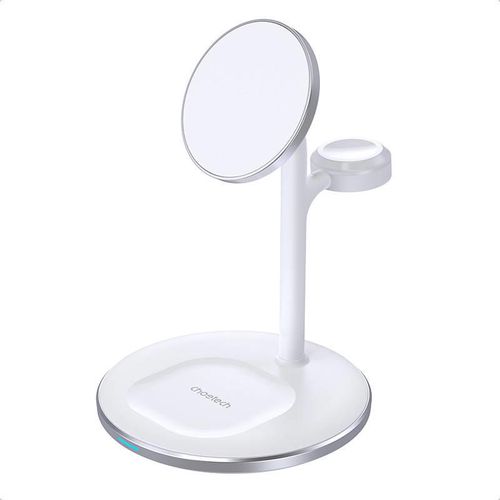 Wireless charger Choetech with stand 2in1 (white), Choetech T585-F