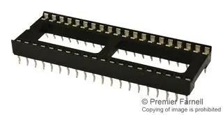 DIP SOCKET, 40POS, 2ROW, 2.54MM, TH 4840-6004-CP
