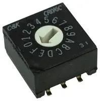 ROTARY SWITCH, 10 POS, 24VDC, SMD RBM3-10RBVB