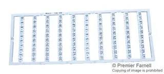 TERMINAL BLOCK MARKER, 1-50, 1 CARD 248-566