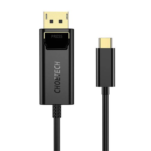 USB-C to Display Port cable Choetech XCP-1801BK, unidirectional, 4K, 1.8m (black), Choetech XCP-1801BK