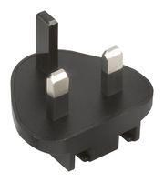 AC INPUT PLUG, UK, BLACK ACM PLUG UK