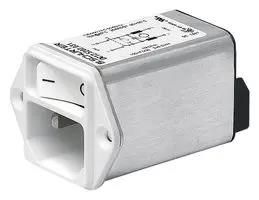 IEC INLET C14/C18 W/ FILTER, M5, 4A, QC DC12.3202.031