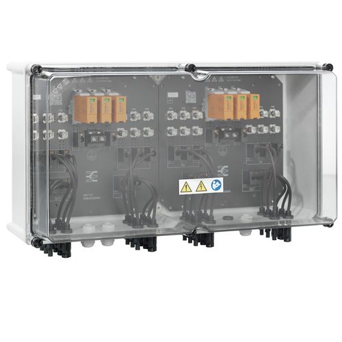 Combiner Box (Photovoltaik), 1000 V, 2 MPPT's, 3 Inputs / 3 Outputs per MPPT, With fuse holder, Surge protection II, WM4C Weidmuller 2683280000 04050118700169