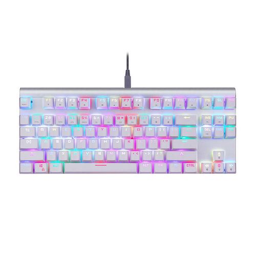 Mechanical gaming keyboard Motospeed CK101 RGB (white), Motospeed CK101 white red swit