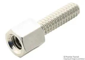 FEMALE SCREW LOCK, D-SUB, 10MM, 4-40UNC DJF-10