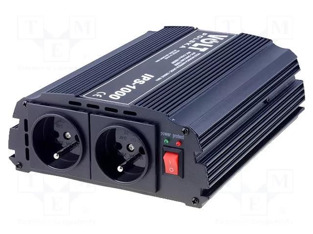 Converter: DC/AC; 750W; Uout: 230VAC; 21÷31VDC; 235x162x70mm; 92% VOLT POLSKA IPS1000/24VX2