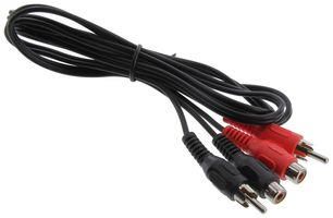 CABLE, 2 RCA/PHONO PLUG-JACK, 3FT, BLK PSG00249