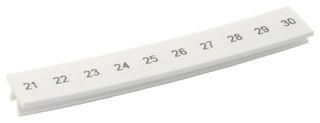 TERMINAL BLOCK MARKER, 21-30, 6.2MM ZB 6,LGS:FORTL.ZAHLEN 21-30