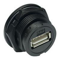 SEALED USB, 2.0 TYPE A, PLUG, IP67 UA-20PMFP-LC7001