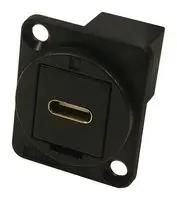 USB ADAPTER, TYPE C RCPT-PLUG, BLACK CP30211MB