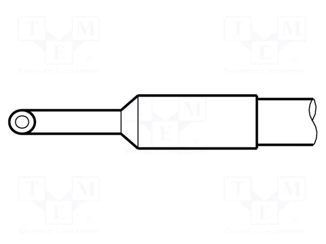 Tip; minispoon; 2.3mm; longlife JBC TOOLS JBC-C245067