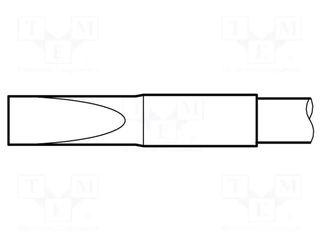 Tip; cutting; 4.3x0.1mm; longlife,non wettable JBC TOOLS JBC-C245109