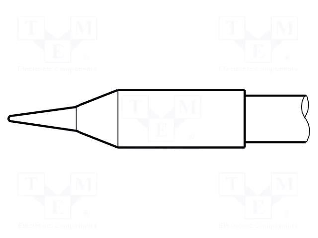 Tip; conical,elongated; 0.6mm; longlife JBC TOOLS JBC-C245201