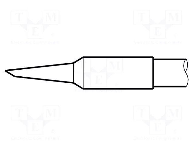 Tip; conical sloped; 1.2mm; longlife JBC TOOLS JBC-C245710