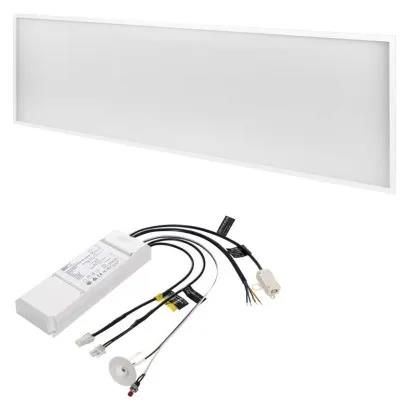 LED panel 30×120 rectangular,built-in,white,40W neut. w. UGR, Emergency, EMOS ZR3422E 8592920085325