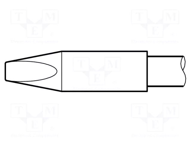 Tip; chisel; 2.4x0.6mm; longlife JBC TOOLS JBC-C245741