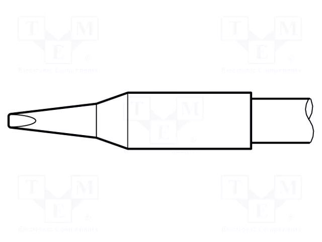 Tip; chisel; 1.2x7mm; longlife JBC TOOLS JBC-C245806