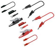 TEST LEAD PROBE KIT, BLACK/RED 76-300