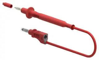 4MM BANANA TIP PROBE-PLUG, RED, 1M 76-040