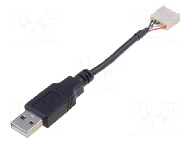 Cable; USB 2.0; USB A plug,5pin plug; 0.1m; Contacts ph: 2.54mm BULGIN 14193