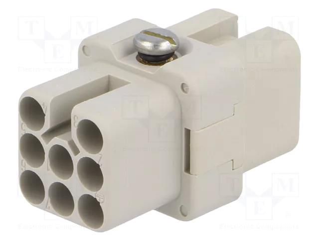 Connector: HDC; contact insert; female; 42V; PIN: 8; size A3 AMPHENOL C146-10B0080002