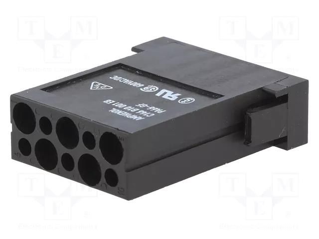 Connector: HDC; module; female; 400V; PIN: 10; w/o contacts AMPHENOL C146-B10001E8