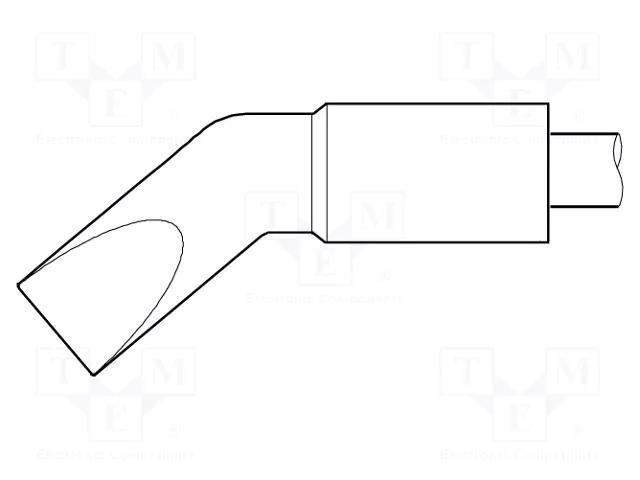 Tip; bent chisel; 8.9x1.7mm; longlife JBC TOOLS JBC-C470018