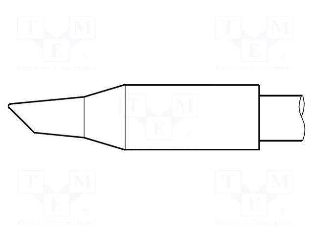 Tip; conical sloped; 3.5mm; longlife JBC TOOLS JBC-C470019