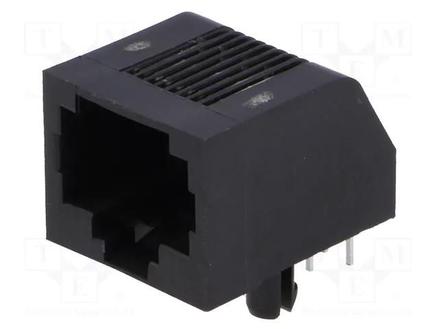 Connector: RJ45; socket; PIN: 8; Layout: 8p8c; on PCBs; THT TE Connectivity 5555164-1