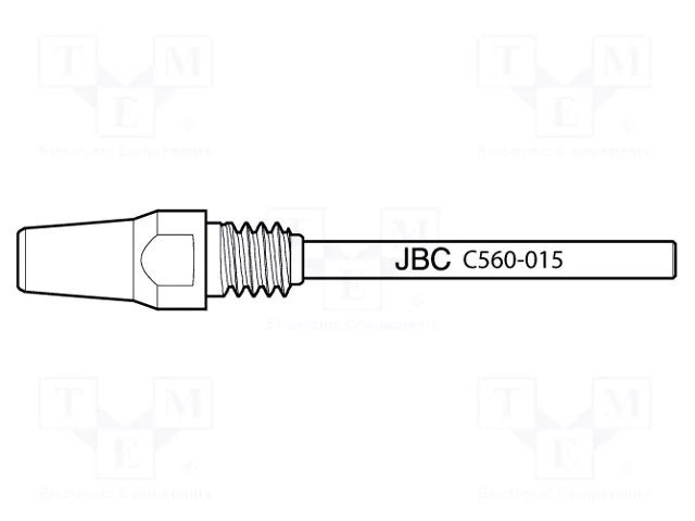 Tip: for desoldering irons; 5.2x3mm; Features: longlife JBC TOOLS JBC-C560015
