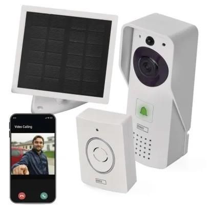 GoSmart Wireless battery-powered video doorbell IP-09D with WiFi and solar panel, EMOS H4030 8592920117545